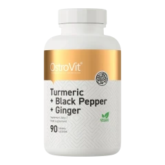 Куркума Ostrovit + Чорний Перець + Імбир Turmeric + Black Pepper + Ginger 90 таблеток