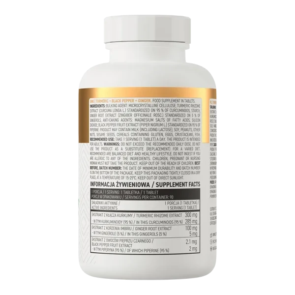 Куркума Ostrovit + Черный Перец + Имбир Turmeric + Black Pepper + Ginger 90 таблеток