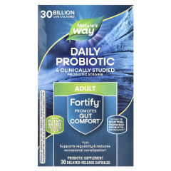 Щоденний пробіотик з пребіотиком Nature's Way (Fortify Daily probiotic Adult) 30 млрд КУО 30 капсул