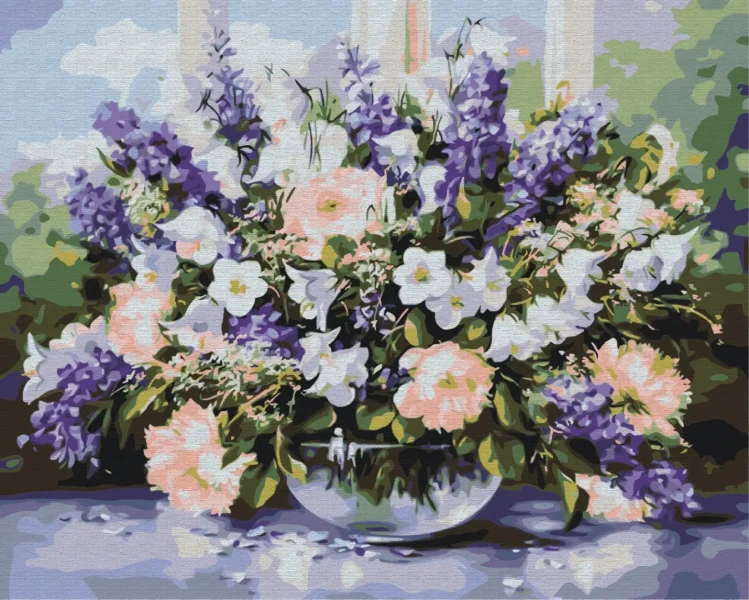 Картина за номерами Весняний букет  Brushme 40x50