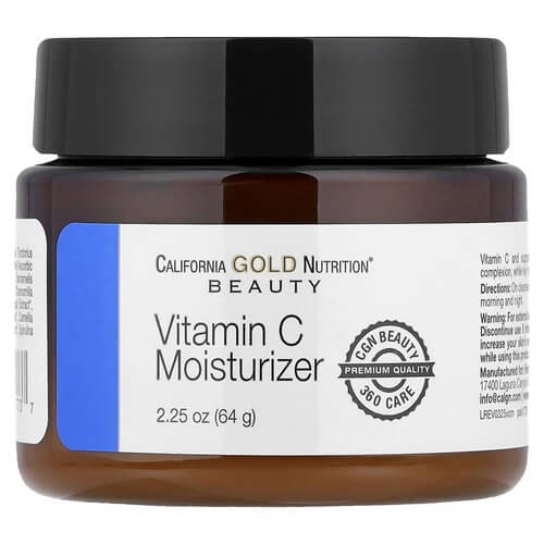 Крем-увлажнитель с витамином C California Gold Nutrition (Vitamin C Moisturizer Cream) 64 мл