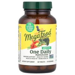 MegaFood, мультивітаміни для чоловіків старше 55 років, 60 таблеток на день
