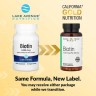 Біотин 5000 мкг California Gold Nutrition (Biotin) 30 рослинних капсул