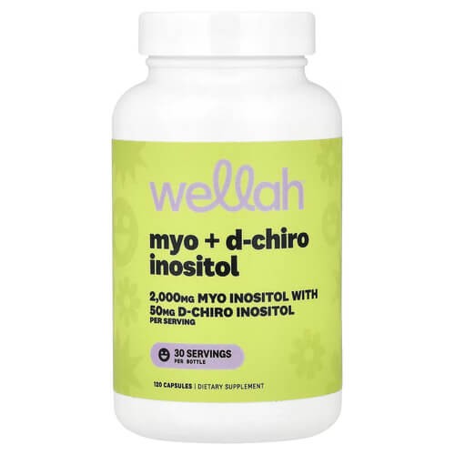 Інозитол комплекс Wellah (Myo + D-Chiro Inositol) 120 капсул