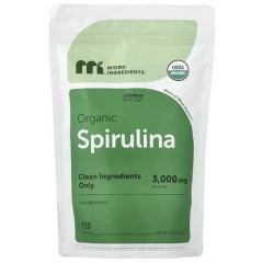 Органічна спіруліна Micro Ingredients (Organic Spirulina) 720 таблеток