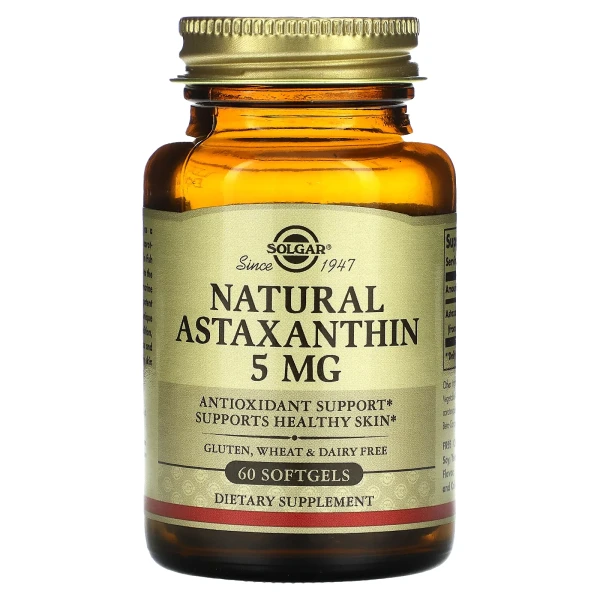 Астаксантин Solgar (Astaxanthin) 5 мг 60 капсул
