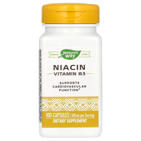 Вітамін В3 Nature's Way (Niacin) 100 мг 100 капсул