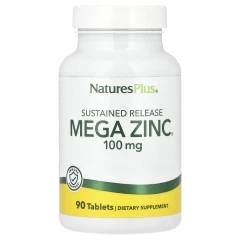 Мега Цинк Nature's Plus (Mega Zinc) 100 мг 90 таблеток