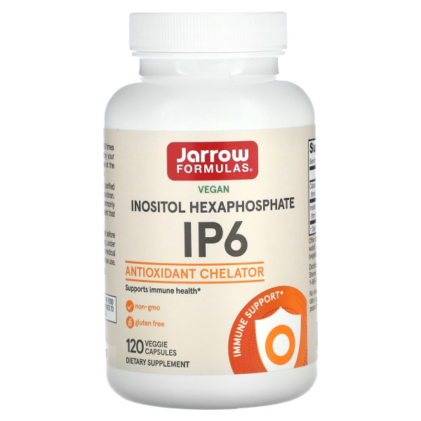 Інозитол гексафосфат Jarrow Formulas (IP6) 500 мг 120 рослинних капсул