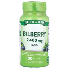 Чорниця Nature's Truth (Bilberry) 2400 мг 100 вегетаріанських капсул