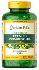 Олія вечірньої примули з ГЛК Puritan's Pride (Evening Primrose Oil) 1300 мг 120 гелевих капсул