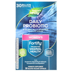 Щоденний пробіотик з пребіотиком для жінок Nature's Way (Fortify Daily probiotic Wome`s) 30 млрд КУО 30 капсул