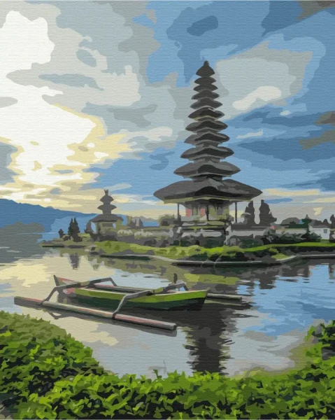 Картина за номерами Храм Улун Дану Балі  Brushme 40x50