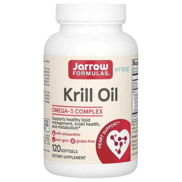 Крилевий жир Jarrow Formulas (Krill Oil) 600 мг 120 капсул