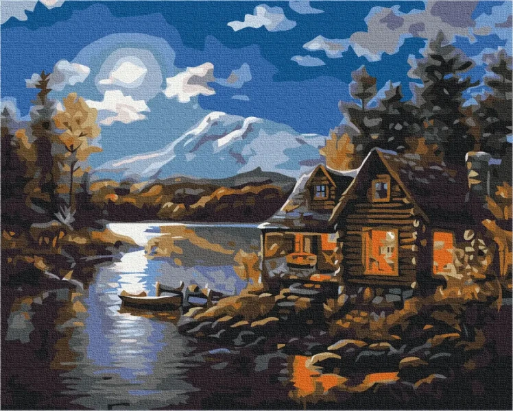 Картина за номерами Будинок лісника  Brushme 40x50