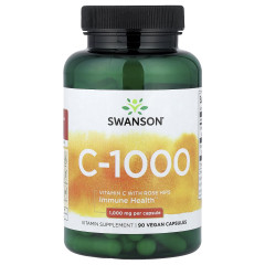 Вітамін C Swanson (C-1000) 1000 мг 90 веганських капсул