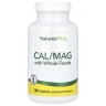 Кальцій та магній із цільними продуктами Nature's Plus (Cal/Mag) 180 таблеток