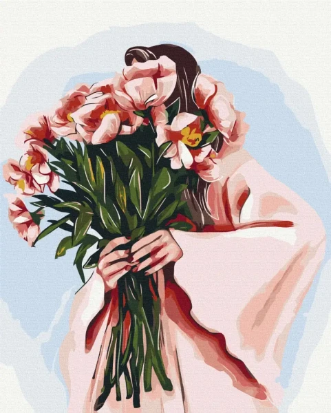Преміум картина за номерами Весняний образ ©Alla Berezovska Brushme 40x50