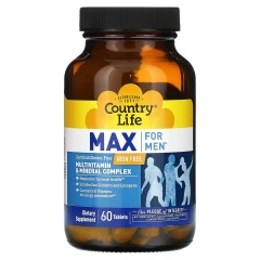 Мультивітаміни для чоловіків Country Life (Multivitamin &amp; Mineral for Men) 60 таблеток
