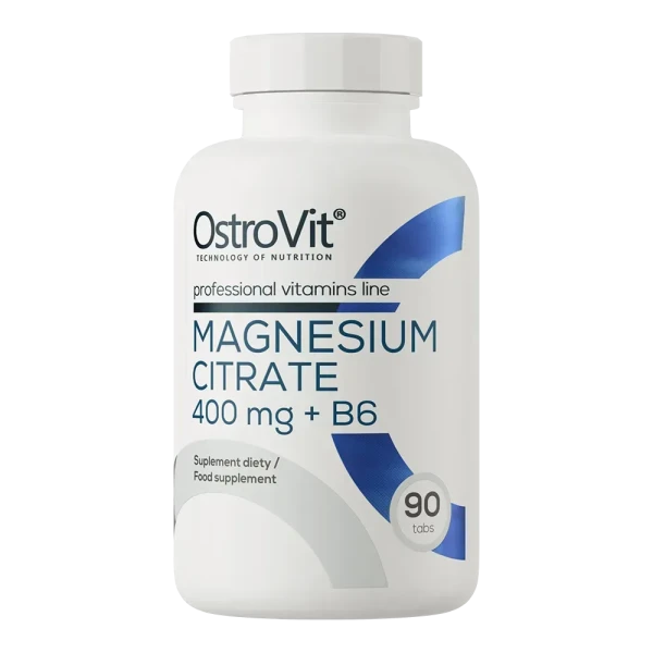 Магний Цитрат Ostrovit + B6 Magnesium Citrate 400 мг + B6 90 таблеток