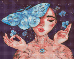 Алмазна мозаїка/вишивка Дотик метелика 40x50 Ideyka