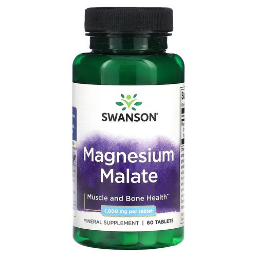 Малат магния 150 мг Swanson (Magnesium Malate) 60 таблеток
