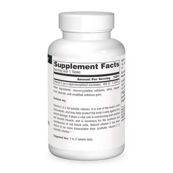 Витамин E 400 МЕ Source Naturals (Vitamin E D-Alpha Tocopherol) 100 таблеток