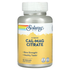 Кальцій та магній Цитрат Solaray (Calcium Magnesium Citrate) 1000 мг1000 мг 90 капсул
