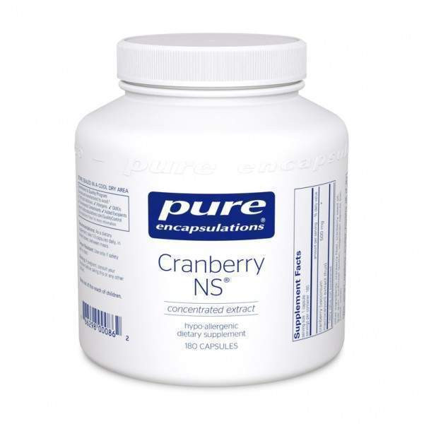 Журавлина NS Pure Encapsulations (Cranberry NS) для підтримки здоров'я сечовивідних шляхів 180 капсул
