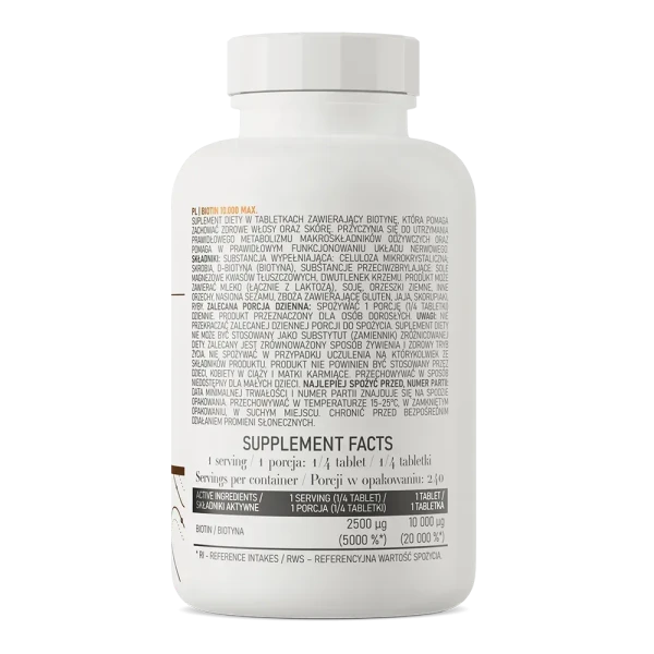 Ostrovit Біотин Biotin 10000 Max 60 таблеток