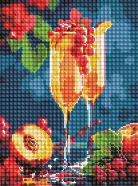 Алмазна мозаїка/вишивка Натюрморт Солодка насолода 30x40 Ideyka