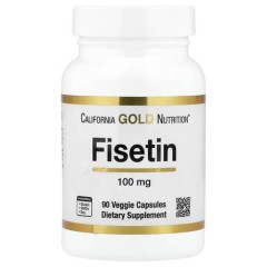 Фізетин 100 мг California Gold Nutrition (Fisetin with Novusetin) 90 рослинних капсул