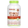 Вітамін C + D3 з цинком NutriBiotic (Vitamin C + D3 & Zinc) 250 капсул