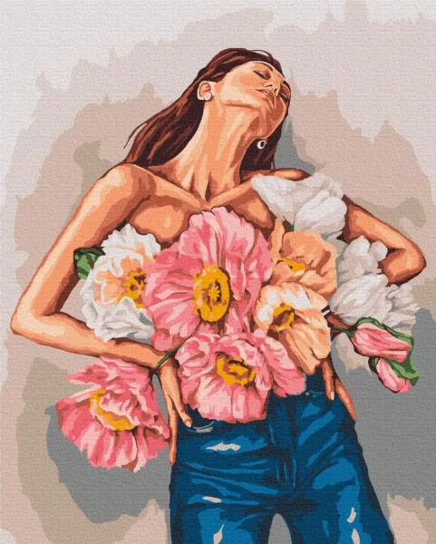 Преміум картина за номерами Витончена весна © Mykhailyshyna Daria Brushme 40x50