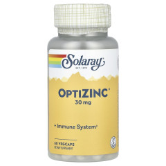Біодобавка ОптіЦинк Solaray (OptiZinc) 30 мг 60 капсул