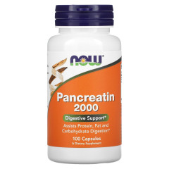 Панкреатин Now Foods (Pancreatin) 10X 200 мг 100 капсул