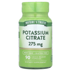 Калій цитрат Nature's Truth (Potassium Citrate) 275 мг 90 капсул швидкого вивільнення