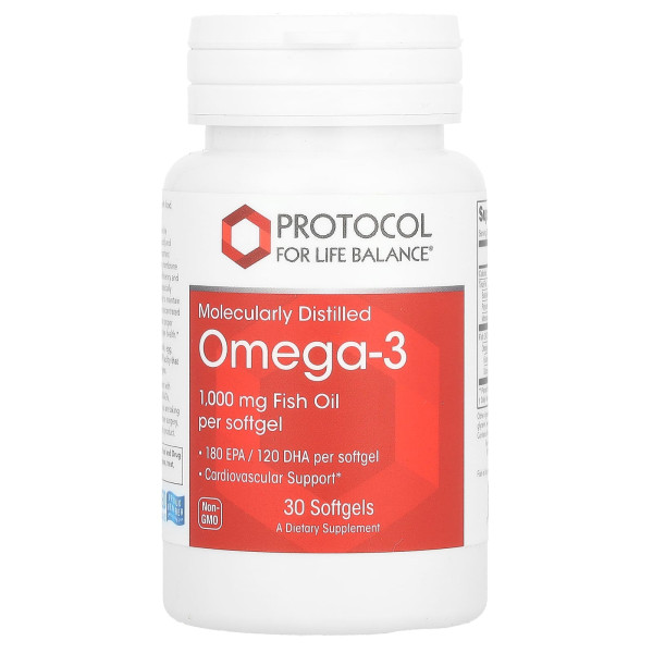Омега-3 Protocol for Life Balance (Omega-3) 1000 мг 30 гелевих капсул