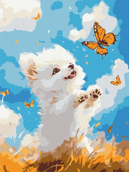 Картина за номерами Гра в квача 30x40 Brushme