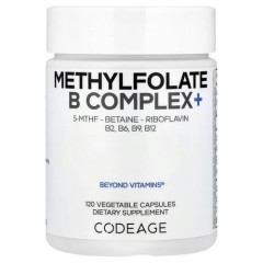 Метилфолат B-комплекс Codeage (Methylfolate B Complex+) 120 растительных капсул