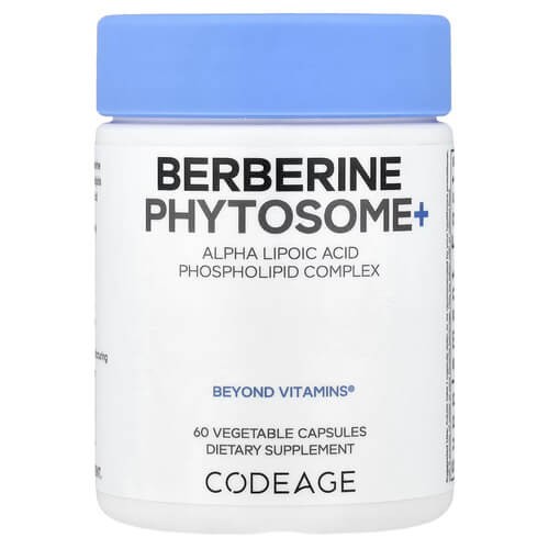 Берберин Фітосома+ Codeage (Berberine Phytosome+) 60 рослинних капсул