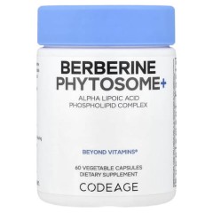 Берберин Фітосома+ Codeage (Berberine Phytosome+) 60 рослинних капсул