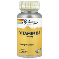 Solaray, Вітамін B-1, 100 мг, 100 VegCaps
