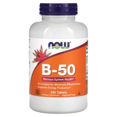 Вітамін В-50 комплекс Now Foods Vitamin B-50 250 таблеток