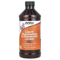 Глюкозамін хондроїтин Now Foods (Glucosamine Chondroitin MSM) рідкий 473 мл