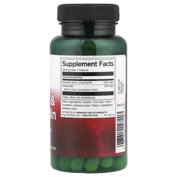Діосмін і Гесперидин Swanson (Diosmin & Hesperidin) 60 капсул