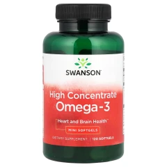 Омега-3 високої концентрації Swanson (High Concentrate Omega-3) 680 мг 120 капсул