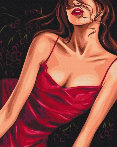 Картина за номерами Спокусливий червоний © Alla Berezovska  Brushme 40x50