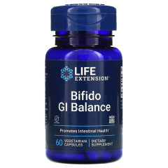 Пробіотики Life Extension (Bifido GI Balance) 2 млрд КУО 60 вегетаріанських капсул