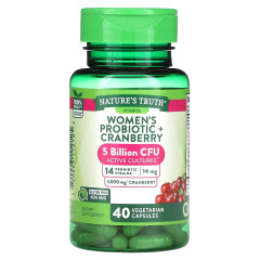 Пробіотики для жінок з журавлиною Nature's Truth (Women's Probiotic + Cranberry) 40 вегетаріанських капсул